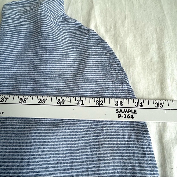 Coco & Carmen Embroidered Tassel Tie Chambray Stripe Vest Top - Picture 8 of 16